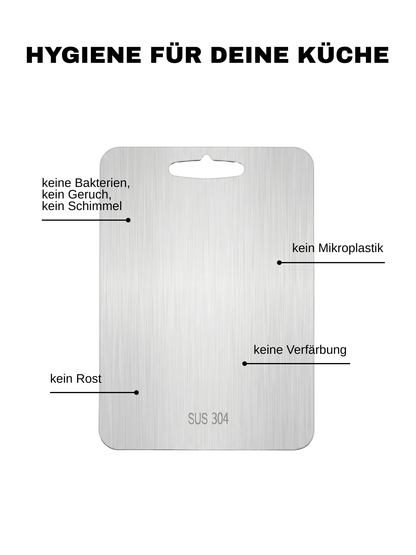 HealthyCut™ Schneidebrett aus Stahl