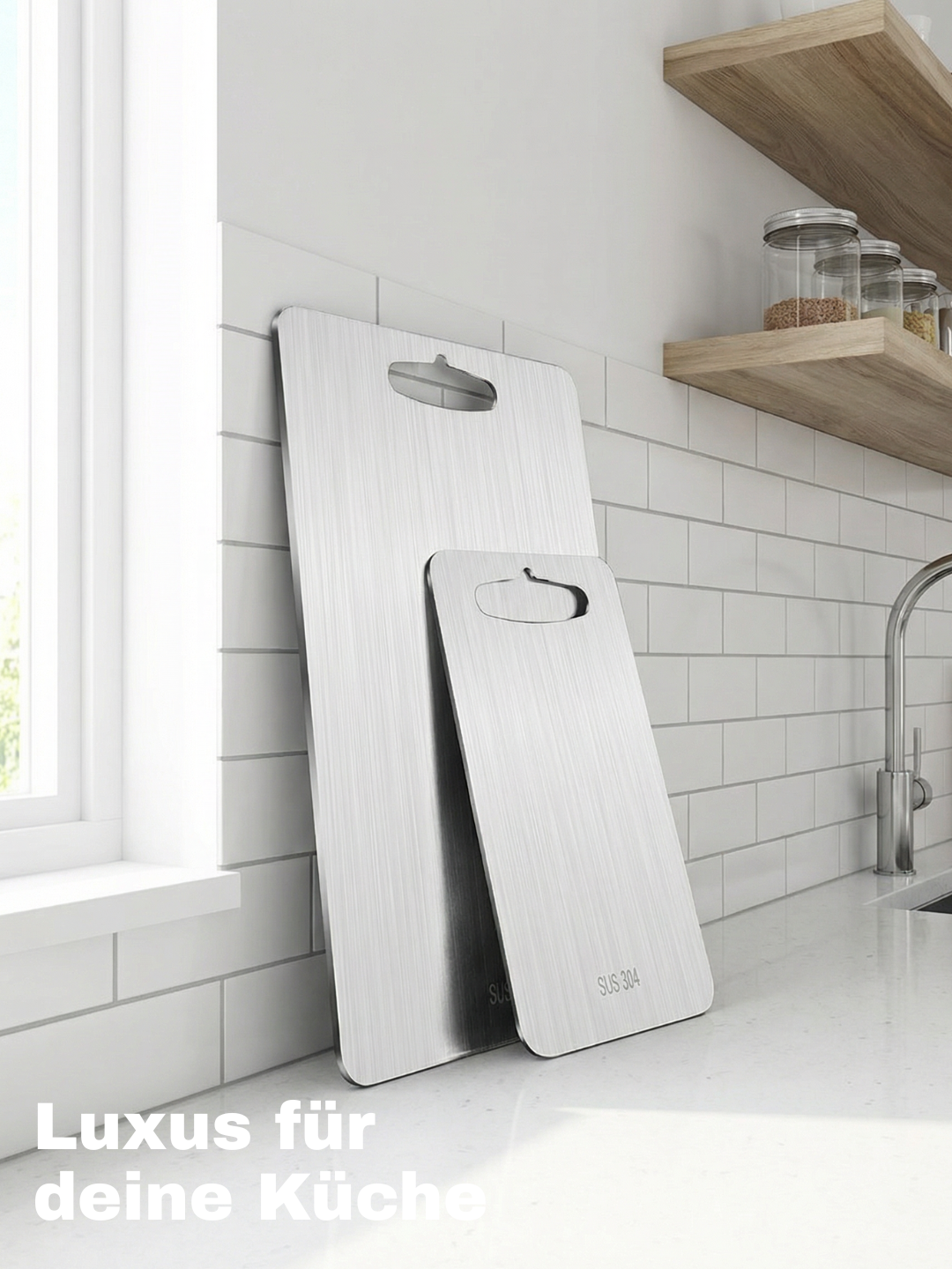 HealthyCut™ Schneidebrett aus Stahl