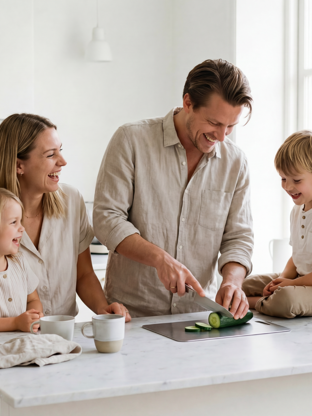 HealthyCut™ Schneidebrett aus Stahl