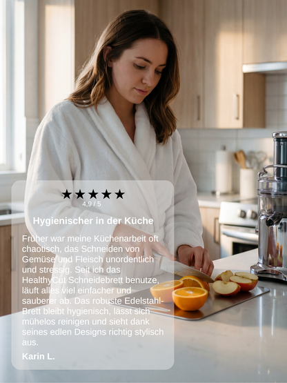 HealthyCut™ Schneidebrett aus Stahl