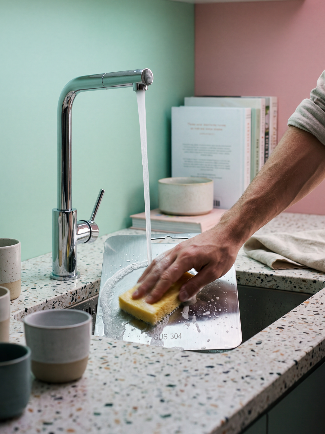 HealthyCut™ Schneidebrett aus Stahl